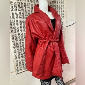 Red Wilson’s leather coat, Medium